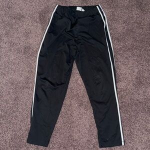 Black Joggers with White Stripes